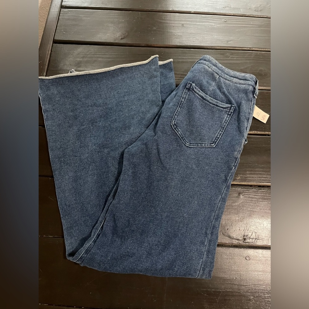 NWT Anthropologie high rise super wide leg pants 27